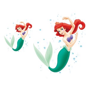 new style Cartoon Mermaid Princess Elsa Iron On Patches for Cloth Heat Transfers stickers or Clothing for Women T-shirt