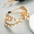 Import New Trendy Bling Women Hair Accessories Shining Rhinestone Crystal Pearl Hairband Gold Cross Leaves Bride Headband from China