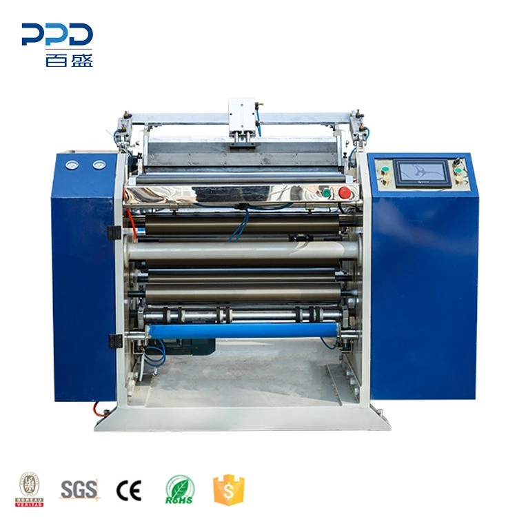 New Type 5.2kw Automatic Pos Paper Roll Slitting Machine Thermal Paper Roll Cut Making Machine