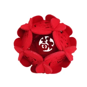 New Year Felt Lanterns for Spring Festival Wedding Lantern Celebration Decorations Chinese Red Accept Customized Design