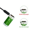 Newest product rechargeable with usb 16340 rechargeable usb battery