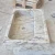 Import Newstar Wall Hung Calacatta Gold Marble Sink Handcarved Washbasin Rectangle Sink from China