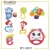 Import non-toxic 10cm baby activity ball with sound and light 0 month old baby soft plastic rattle ball from China