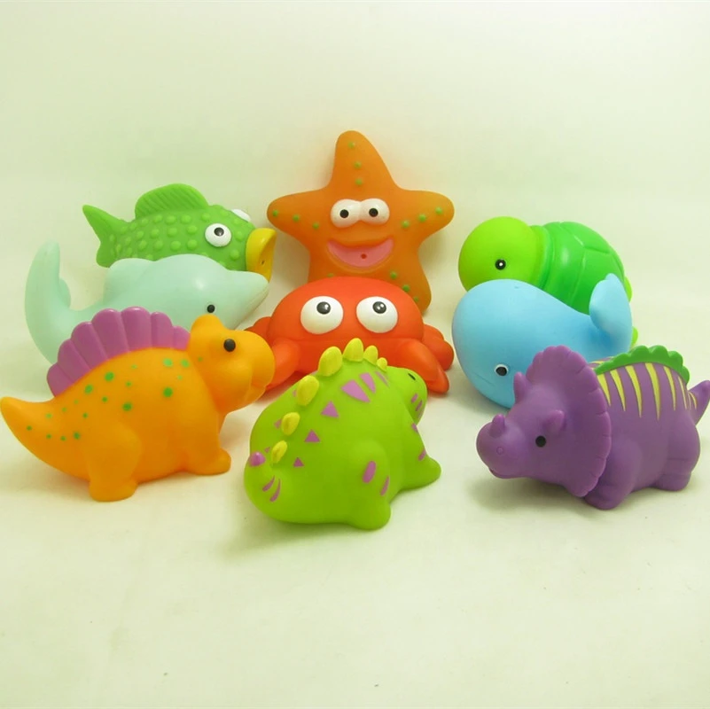 Non-Toxic Baby kids bath toys bathtub toys plastic sea animal turtle whale duck frog toys