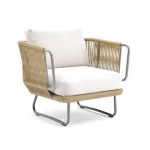 Nordic Outdoor Sofa Furniture Customized Outdoor Courtyard Garden Balcony Terrace Leisure Creative Woven Rattan Sofa