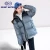 Import North Patchwork pattern Winter womens mens down coats down jacket strip zipper down coat goose women goose women jacket from China