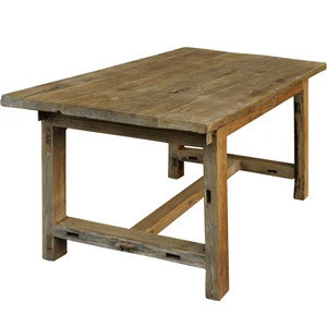 Northern European style Ancient Age reclaimed coffee table solid wood rustic China-made antique durable dining table