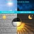 Import Northland Outdoor IP65 Waterproof eclairage exterieur led pour cloture Solar Fence Light Auto On Off Led Solar Wall Lights from China