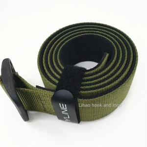 Nylon military belt with plastic buckle