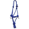 Nylon Rope Halter Blue with S.S. Rings
