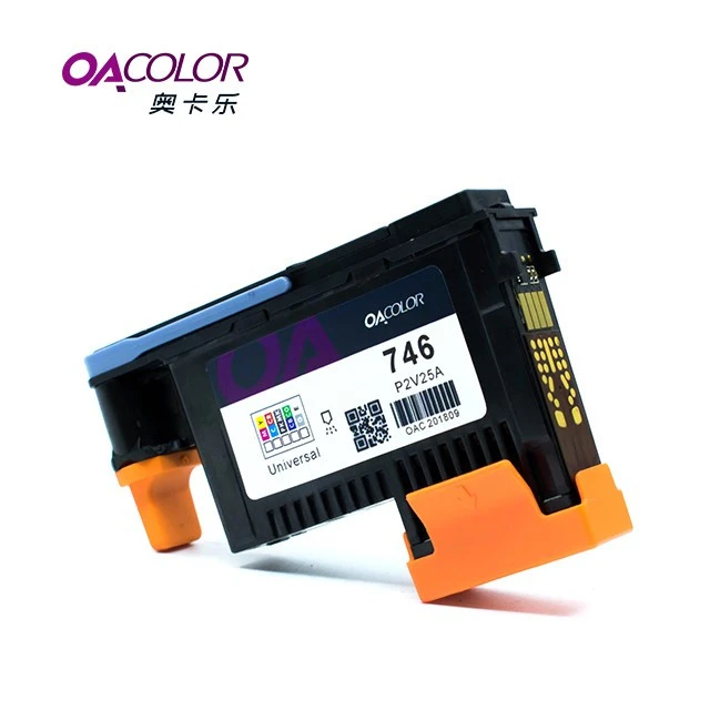 OACOLOR Remanufactured For HP746 Printhead P2V25A Compatible For HP Designjet Z6 Z9 Postscript Printer parts