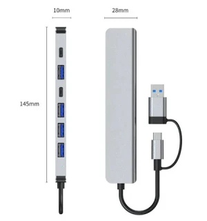 OEM Factory 8 in 1 Type c docking station hub laptop tablet usb expansion hub splitter