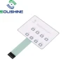OEM LED membrane switch keyboard with LED embossing Keypad Enclosure