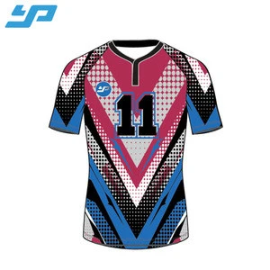 OEM Service bright colour custom rugby jersey /wear / uniform for team