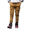 OEM wholesale kids clothing zippers khaki compression chino boys pants