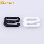 OEM&ODM Classic metal black bra ring adjuster bra swimwear accessories slides and bra hooks