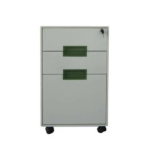 Office Equipment 3 drawer mobile pedestal cabinet with A4 File Storage