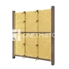 Onethatch Bamboo Fence (Misu Gaki, Sundried Color) ; Synthetic Bamboo Backyard Fence for Resorts, Themed Parks, and Zoos.