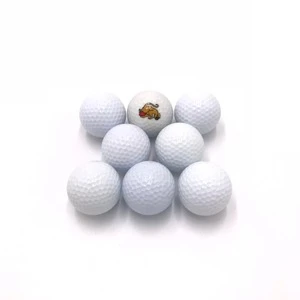 Orange classic practice balls with hole design for true flight