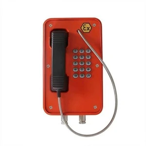 Orange Color Loud Speaker Corded Heavy Industry Explosion-proof Telephone