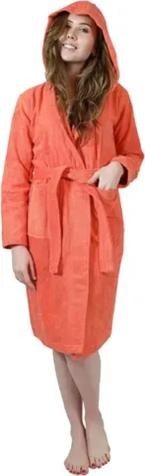 Organic cotton blend terry bath robe eco cloth robe dressing gown full sleeve terry cotton bath towel