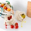 Organic Cotton Reusable Shopping Bags, Fruit Shopping Bags Vegetable Shopping Bags