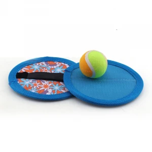 Outdoor funny magic catch ball game toy and racket play set toy