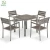 Import Outdoor furniture set of plastic wood dining chairs and tables from China
