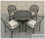 Outdoor garden furniture cast aluminum table set outdoor coffee table set