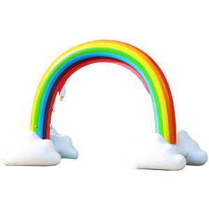 Outdoor Giant Inflatable Rainbow Sprinkler Toy for Children