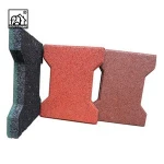 Outdoor moistureproof interlocking floor tiles rubber