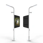 Outdoor street light advertising city lights advertising digital signage
