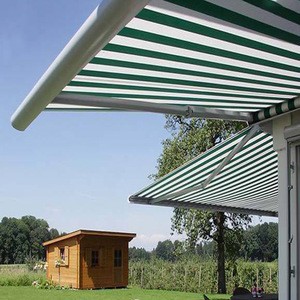 Outdoor sunshade waterproof arm retractable electric outdoor awning