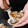 Oyster Shucker Knife Stainless Steel Clam Knife Shucker Oyster Shucking Knife Scallops Opener for Seafood Shell Opening
