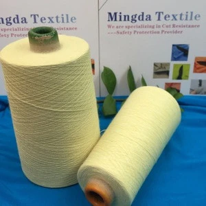 Para aramid core spun yarn/100% para aramid fiber yarn/fireproof yarn for knitting glove with cut resistant