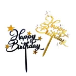 Party Decorations Happy Birthday Acrylic Cake Topper for Cake Supplies Decoration