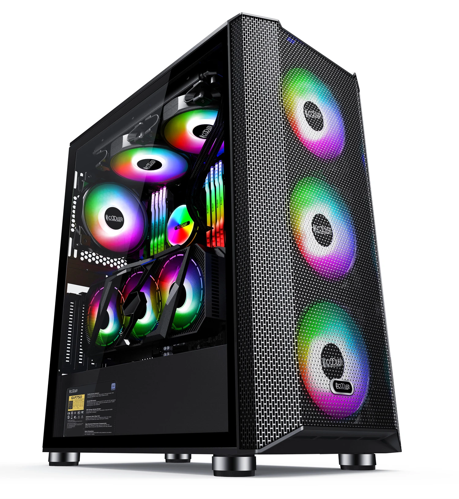 PCCOOLER Professional PC Gaming Case support ATX full tower computer accessories