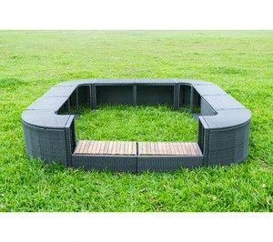 PE Poly Wicker Rattan Outdoor / Garden Furniture - Frame Spa