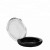 Import Plastic cosmetic packaging black empty compact powder case from China