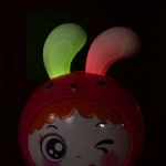 plastic wind up toy kid music lighting playing drums rabbit
