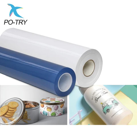 PO-TRY Factory Direct Sales Customizable Size UV DTF Printing Film Crystal Label UV Transfer AB PET Film Roll