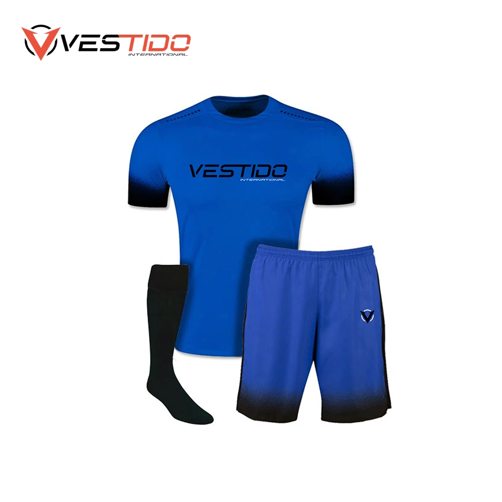 Polyester Sublimated Printed Kids Adult Sportswear Soccer Football Uniform Soccer Football Jersey & Shorts Kit Ser  VT-MSU-002