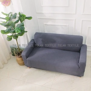 Polyester velvet single seat love seat three seat stretch spandex knitting universal sofa cover couch cover