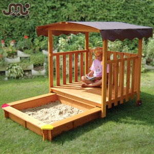 Popular outdoor kids wooden sandbox