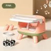 Portable  3 in 1 plastic Soft PVC cushion with vocal baby dining feeding chair