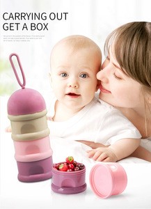 Portable Baby Food Storage Box Essential Cereal Cartoon Infant Milk Powder Box Toddle Snacks Container