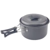 Portable camping cookware mess kit 10pcs outdoor cooking set picnic cooking pot set