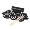 Portable MIDI Electronic Roll Up Drum Kit with Built in Speakers, Power Supply, Foot Pedals and Drumsticks