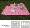 Portable picnic mat spring outing damp proof mat picnic cloth outdoor outing portable waterproof straw cooking mat