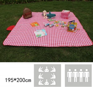 Portable picnic mat spring outing damp proof mat picnic cloth outdoor outing portable waterproof straw cooking mat